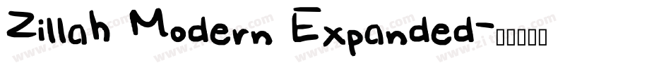 Zillah Modern Expanded字体转换
